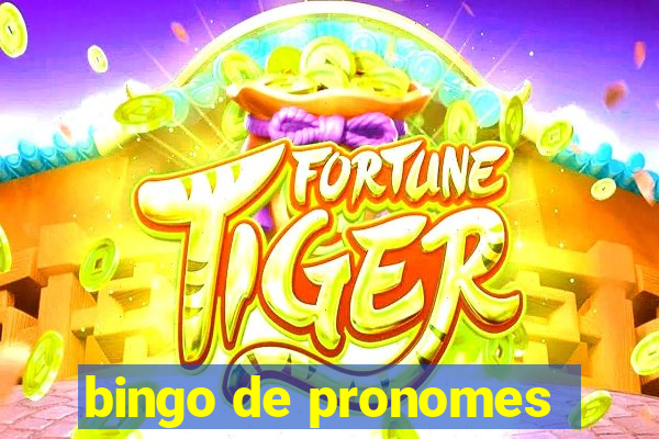 bingo de pronomes