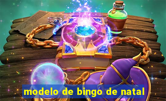 modelo de bingo de natal