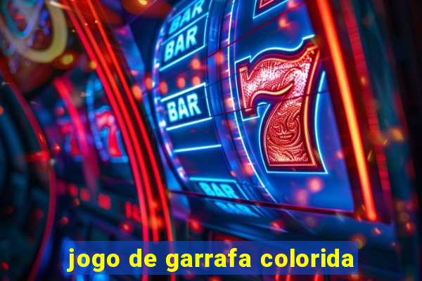 jogo de garrafa colorida