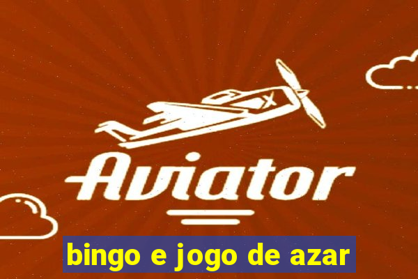 bingo e jogo de azar