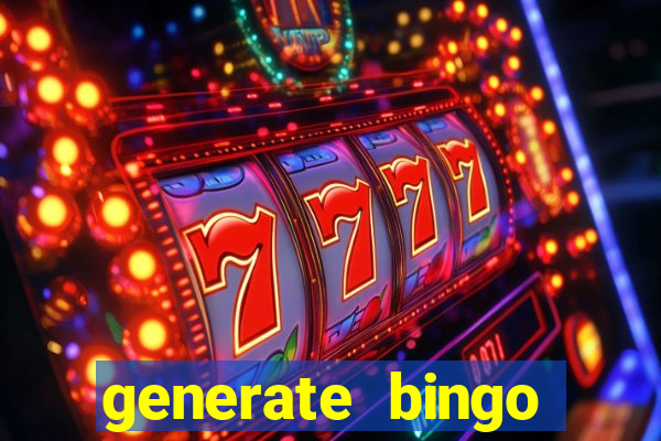 generate bingo cards with pictures