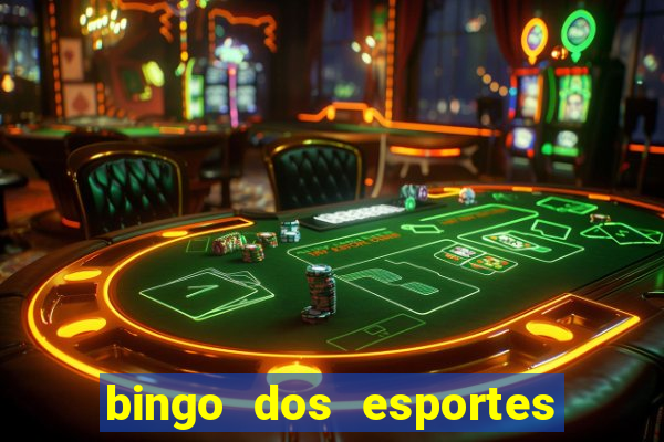 bingo dos esportes para imprimir