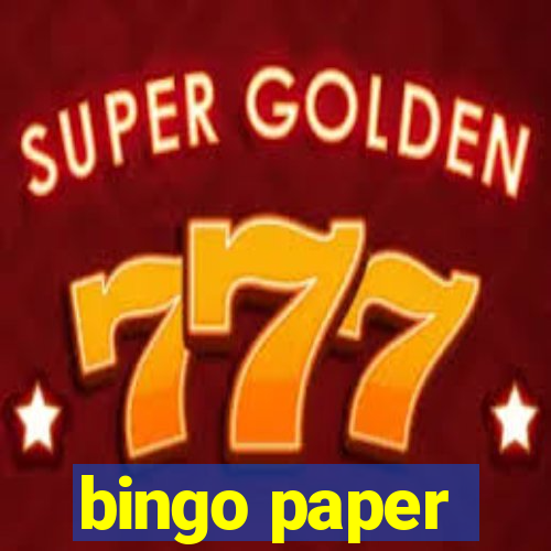 bingo paper