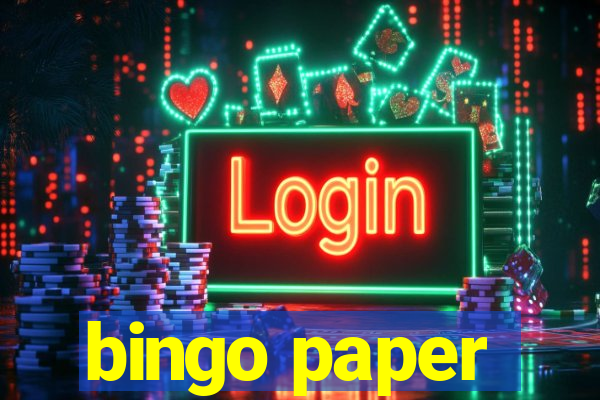 bingo paper