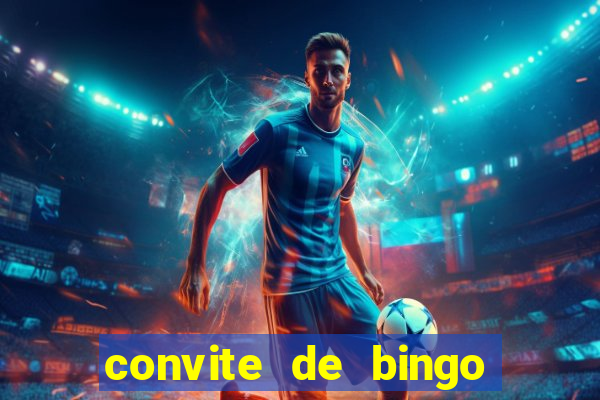 convite de bingo para editar