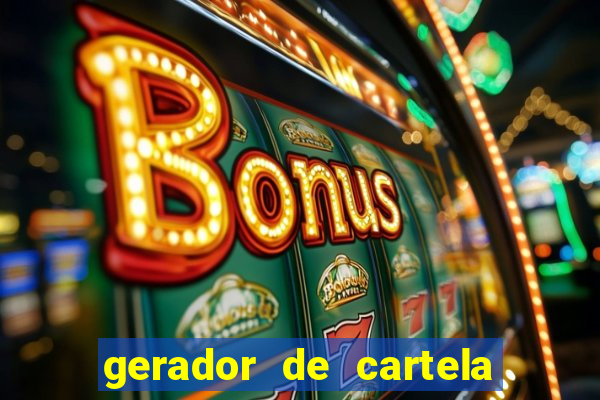 gerador de cartela de bingo