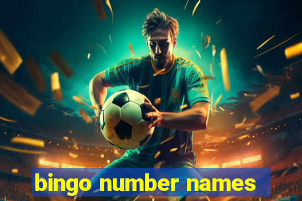 bingo number names