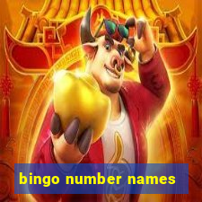 bingo number names