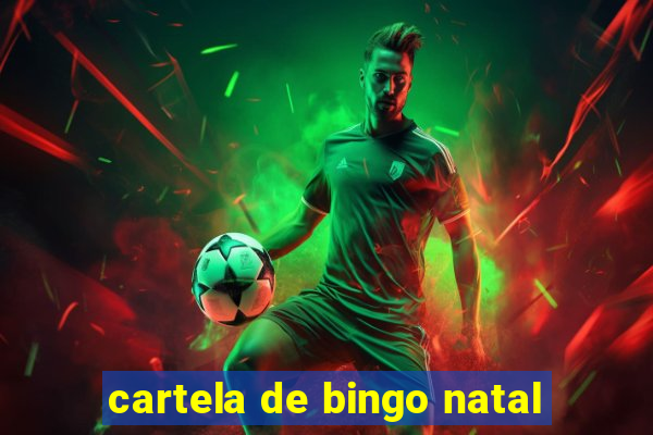 cartela de bingo natal