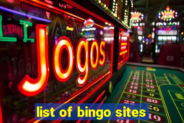 list of bingo sites