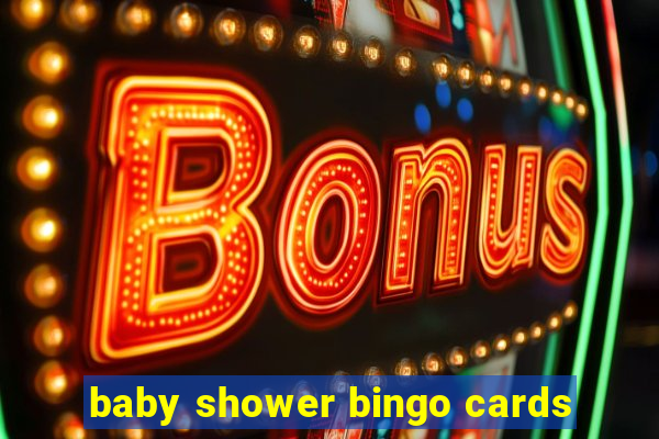 baby shower bingo cards