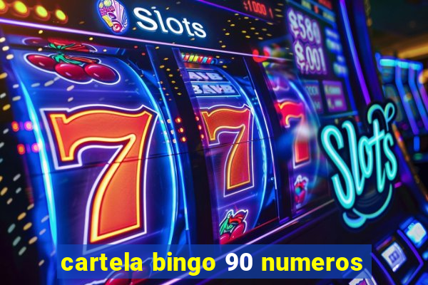 cartela bingo 90 numeros