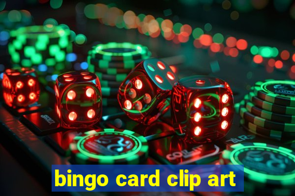 bingo card clip art