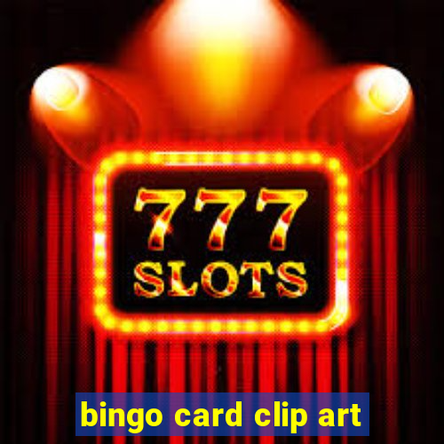 bingo card clip art