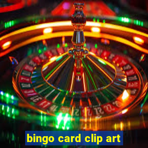 bingo card clip art