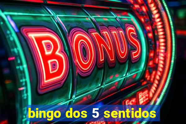 bingo dos 5 sentidos