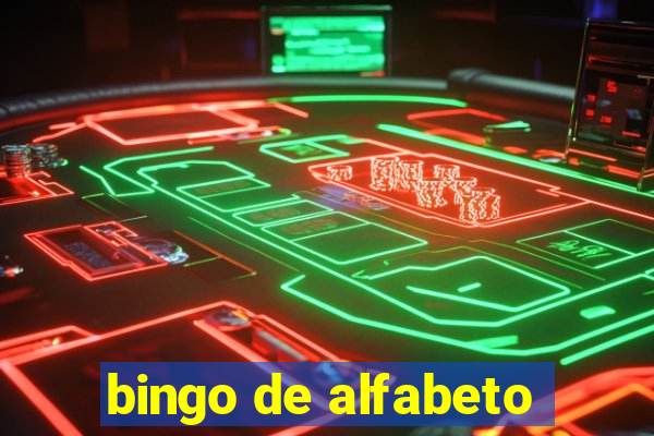 bingo de alfabeto