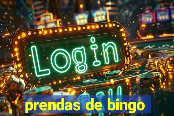 prendas de bingo