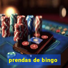 prendas de bingo