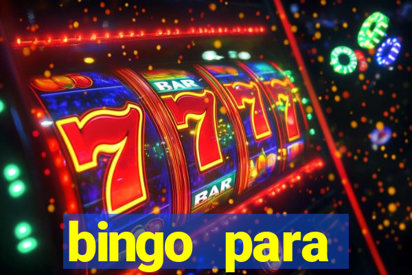 bingo para despedida de solteira para imprimir