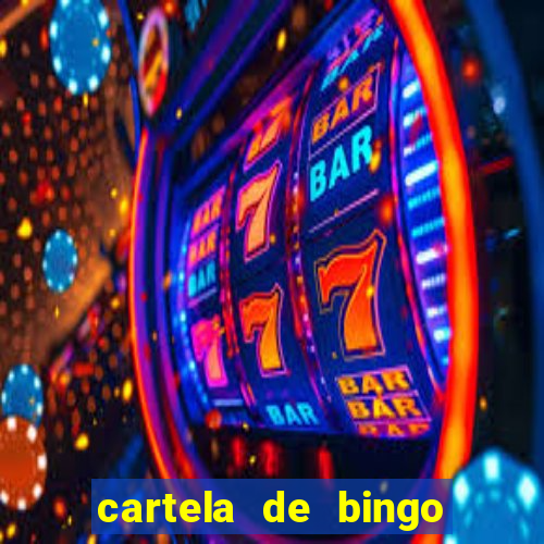 cartela de bingo pra imprimir