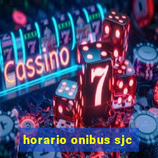 horario onibus sjc