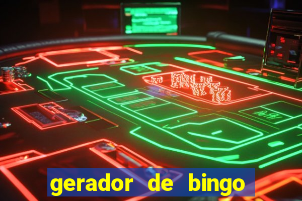 gerador de bingo de palavras