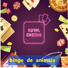 bingo de animais para educa??o infantil