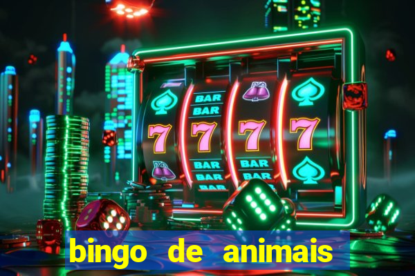 bingo de animais para educa??o infantil