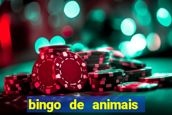 bingo de animais para educa??o infantil