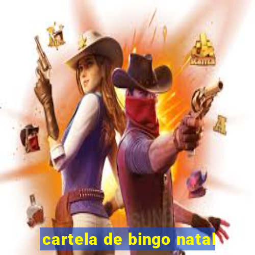 cartela de bingo natal