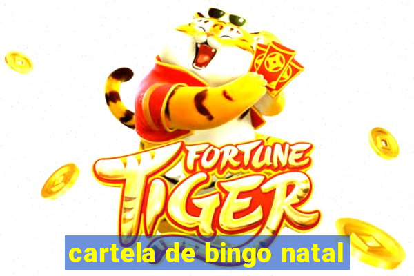 cartela de bingo natal