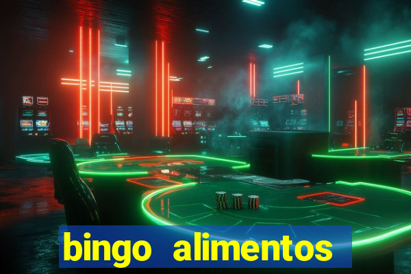 bingo alimentos para imprimir