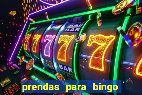 prendas para bingo de natal