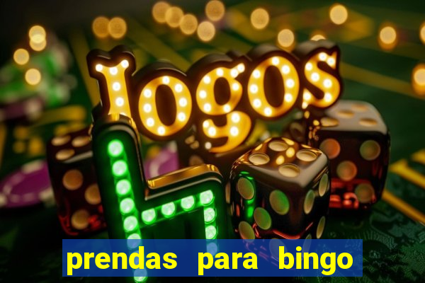 prendas para bingo de natal