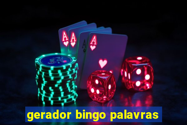 gerador bingo palavras