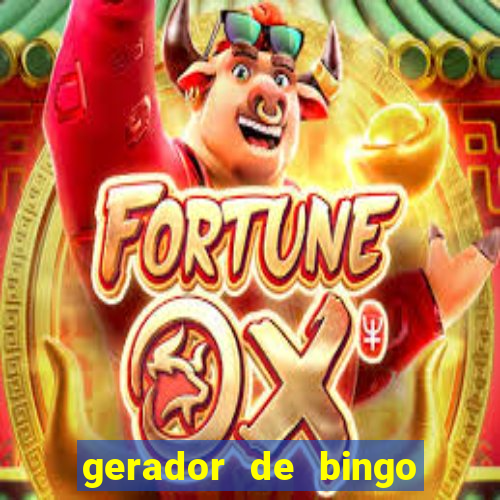 gerador de bingo cha de bebe