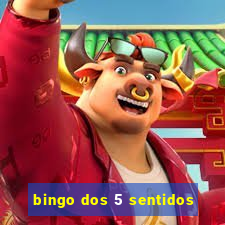 bingo dos 5 sentidos